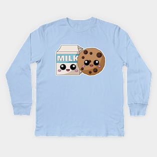 Milk and Cookies Kids Long Sleeve T-Shirt